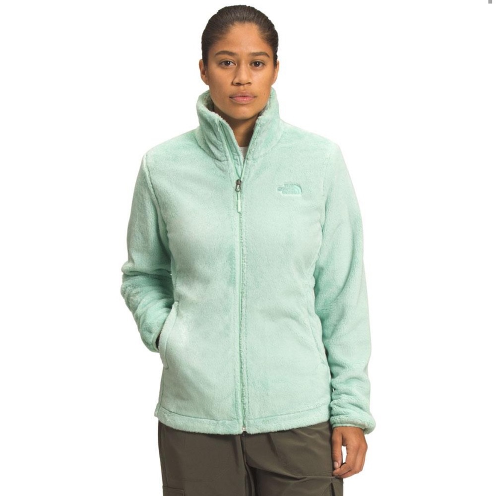 The North Face Osito Fleece‎ Jacket Women's M Medium Mint Green Zip Up Cozy